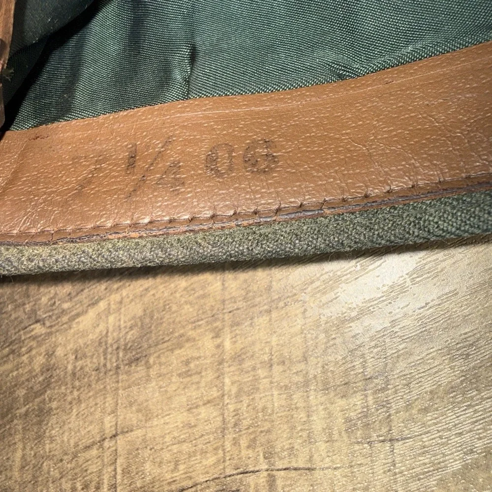 WWII US Army Green Garrison Cap W/3‎ Qualification Pins W/bars Unmarked Metal